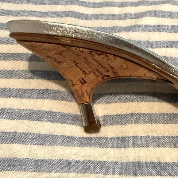 Vintage Giuseppe Zanotti butterfly kitten heels, silver 37.5 - Picture 4 of 4